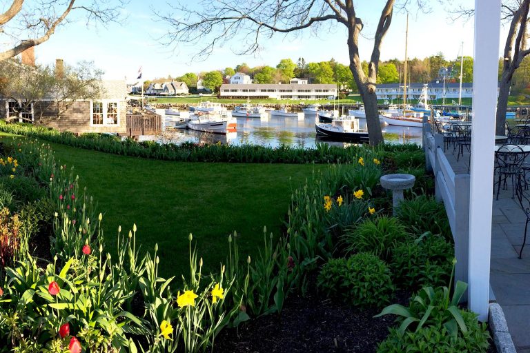 Sale boats by restaurant in Ogunquit, Maine