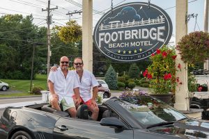 Footbridge Beach Motel's owners, Scott and Mark