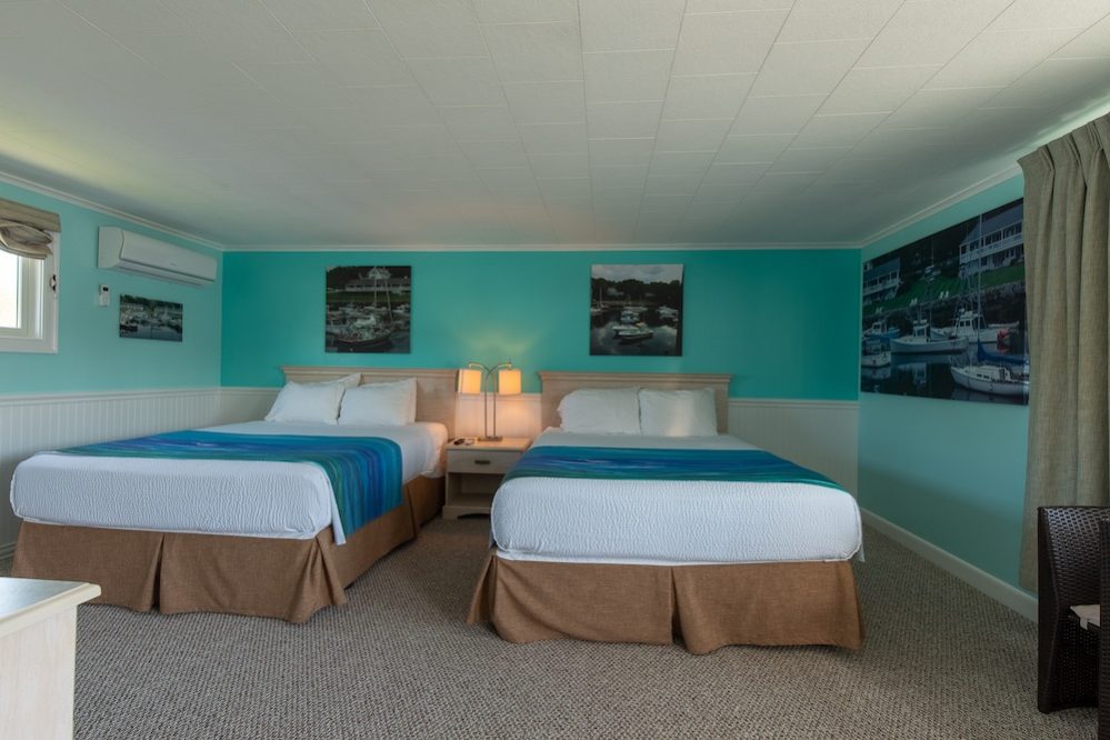 Footbridge Motel Room 17 | Sleeps Two Queen Beds
